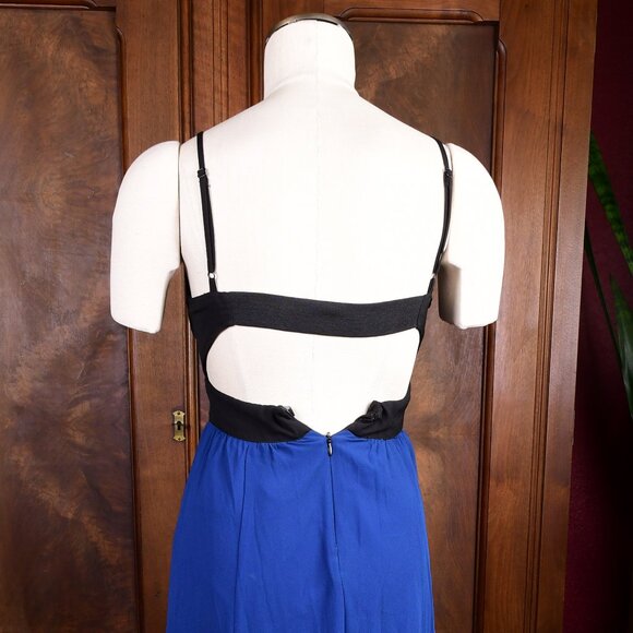 Forever 21 Boho Maxi Dress Open Back Sweetheart Embroidered Festival Size S - Picture 3 of 4